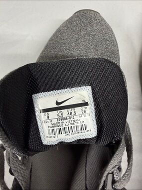 Nike Grey and Black Knit Running Shoes